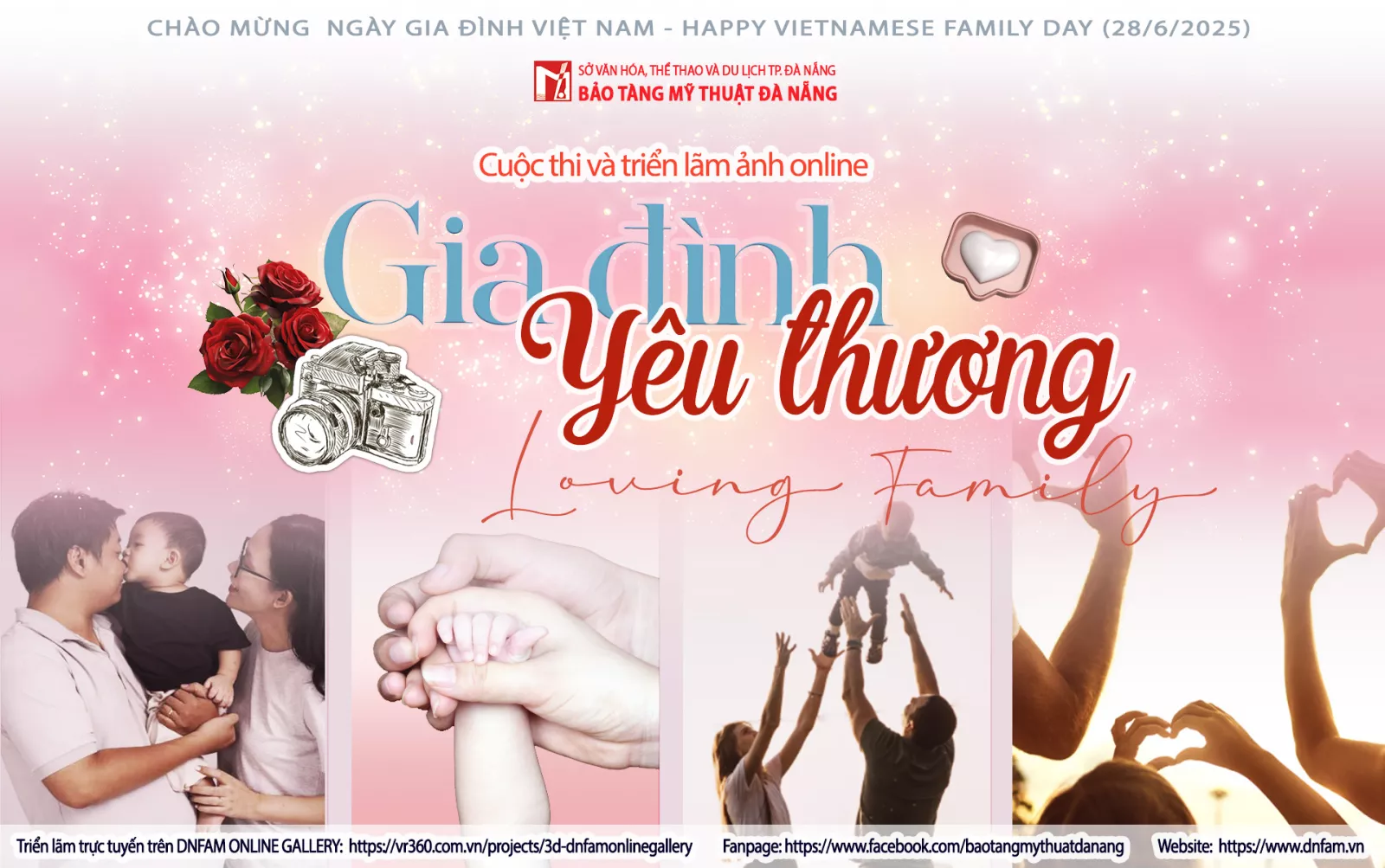 Chào mừng Ngày Gia đình Việt Nam 28/6, Bảo tàng Mỹ thuật Đà Nẵng tổ chức cuộc thi và triển lãm ảnh online với chủ đề “Gia đình yêu thương”