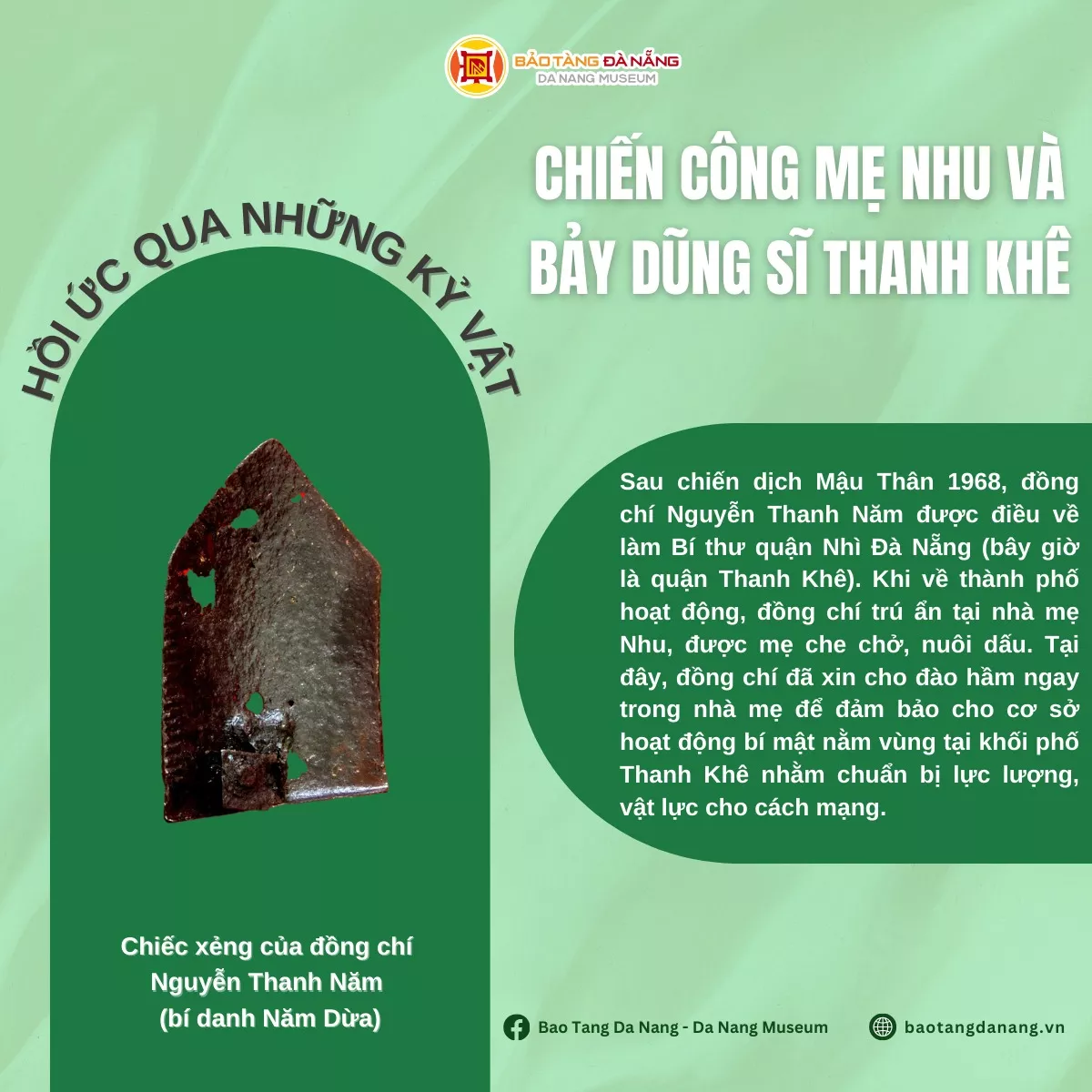 Chiến công mẹ Nhu và bảy dũng sĩ Thanh Khê - Hồi ức qua những kỷ vật
