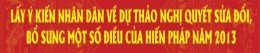 Dự thảo Nghị quyết của Quốc hội sửa đổi, bổ sung một số điều của Hiến pháp nước Cộng hòa xã hội chủ nghĩa Việt Nam năm 2013